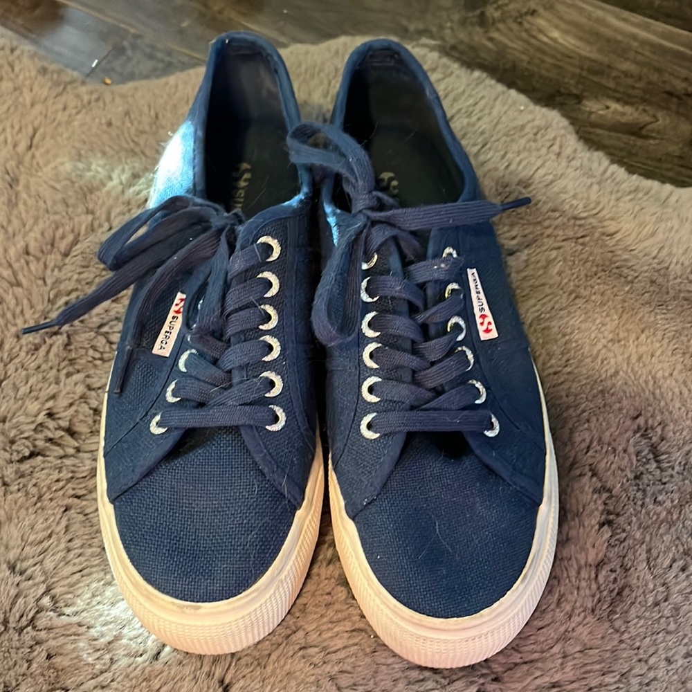 Superga platform lace ups